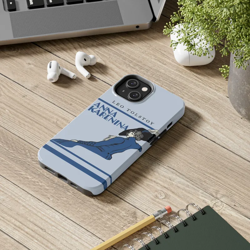 Anna Karenina Vintage Book Phone Case - Blue
