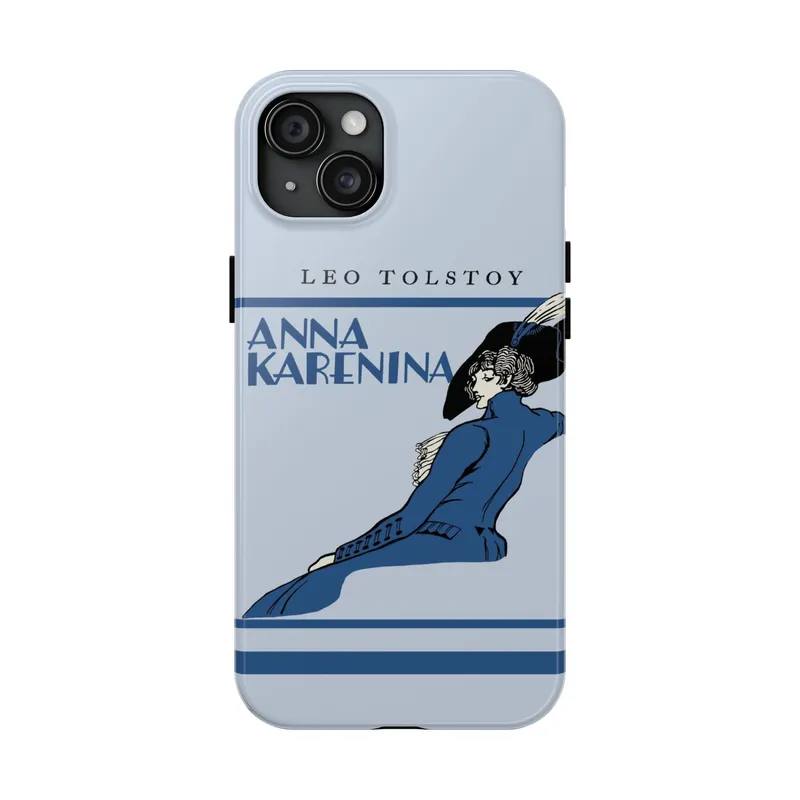 Anna Karenina Vintage Book Phone Case - Blue