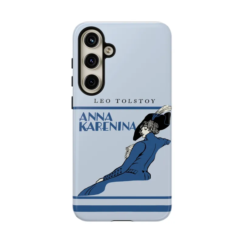 Anna Karenina Vintage Book Phone Case - Blue